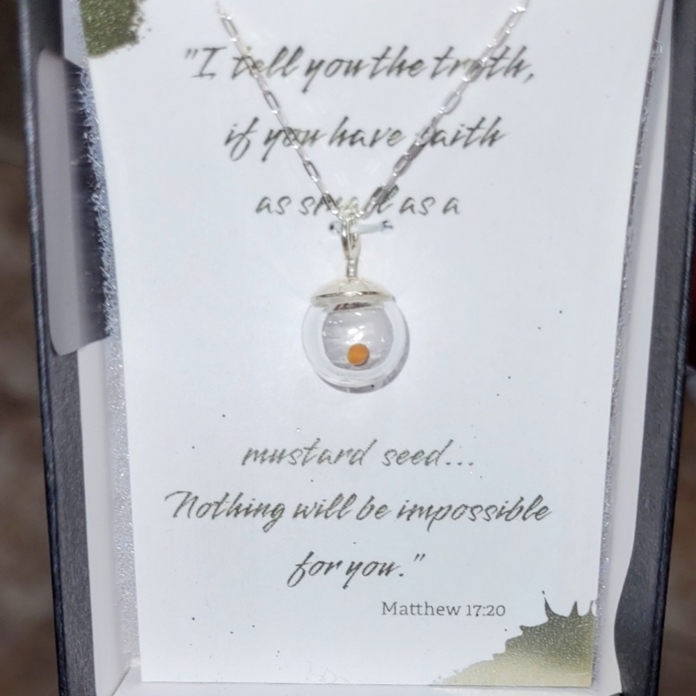 Mustard seed necklace